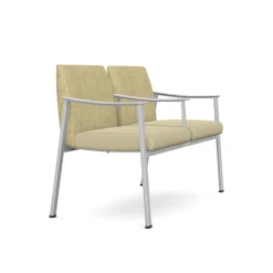 Drea Two Seater with Center Arm in Premium Healthcare Vinyl