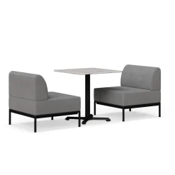 Drop In Lounge 2 Person Collaboration Booth without Panels