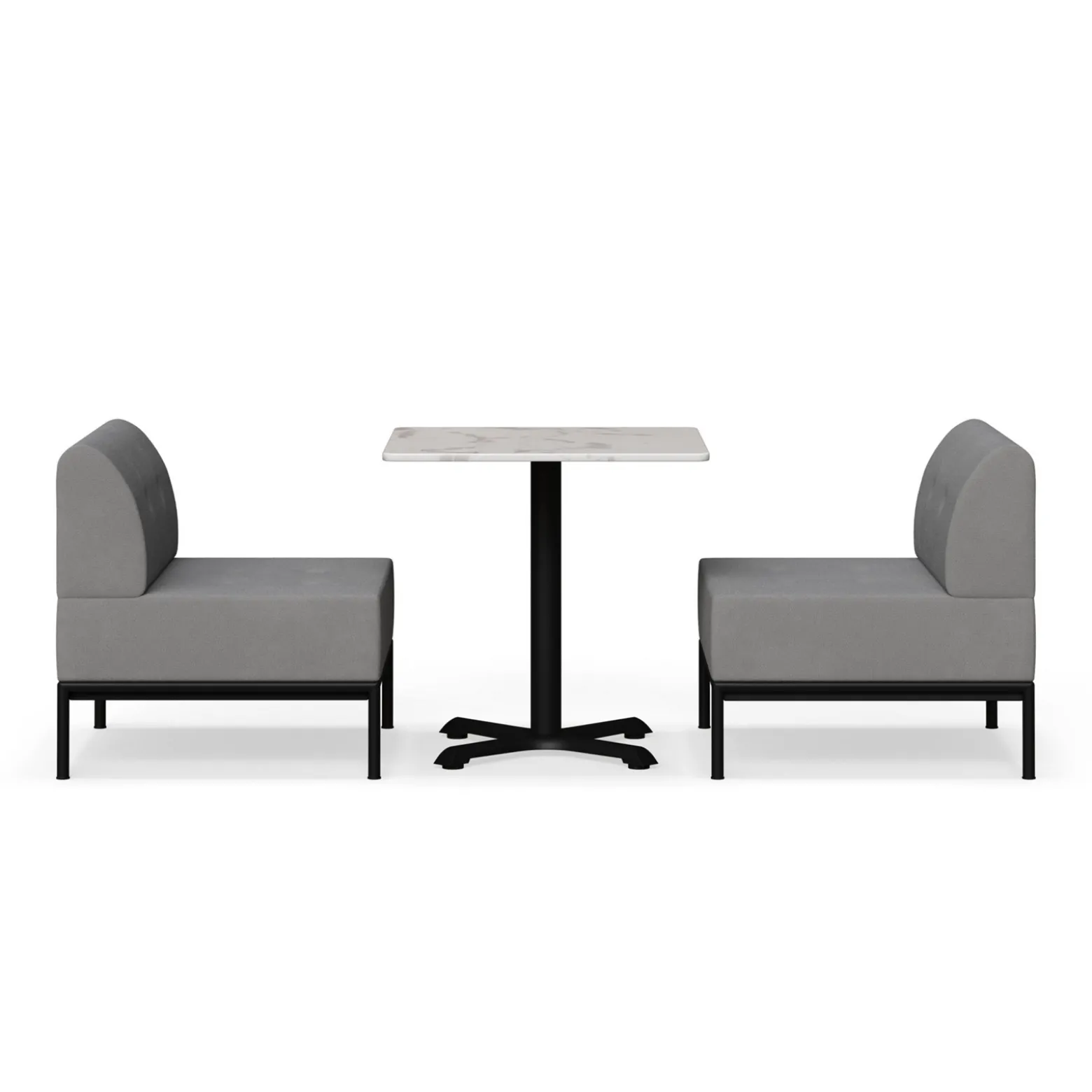 Drop In Lounge 2 Person Collaboration Booth without Panels