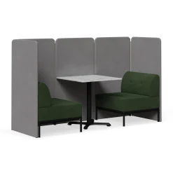 Drop In Lounge 2 Person Collaboration Booth with Panels