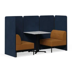 Drop In Lounge 2 Person Collaboration Booth with Panels
