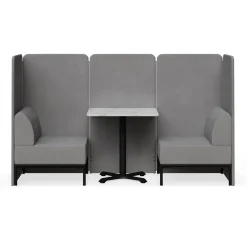 Drop In Lounge 2 Person Collaboration Booth with Panels