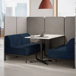 Drop In Lounge 4 Person Collaboration Booth with Panels