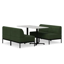 Drop In Lounge 4 Person Collaboration Booth without Panels