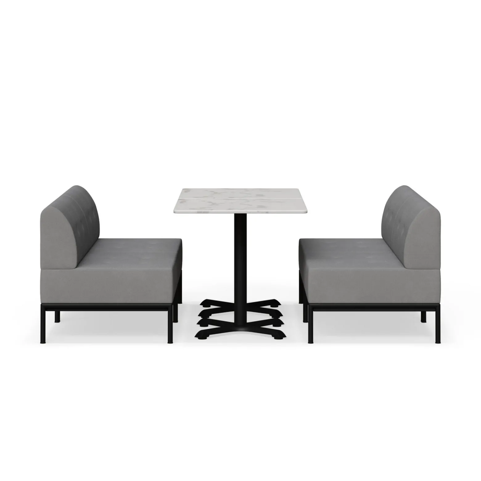 Drop In Lounge 4 Person Collaboration Booth without Panels
