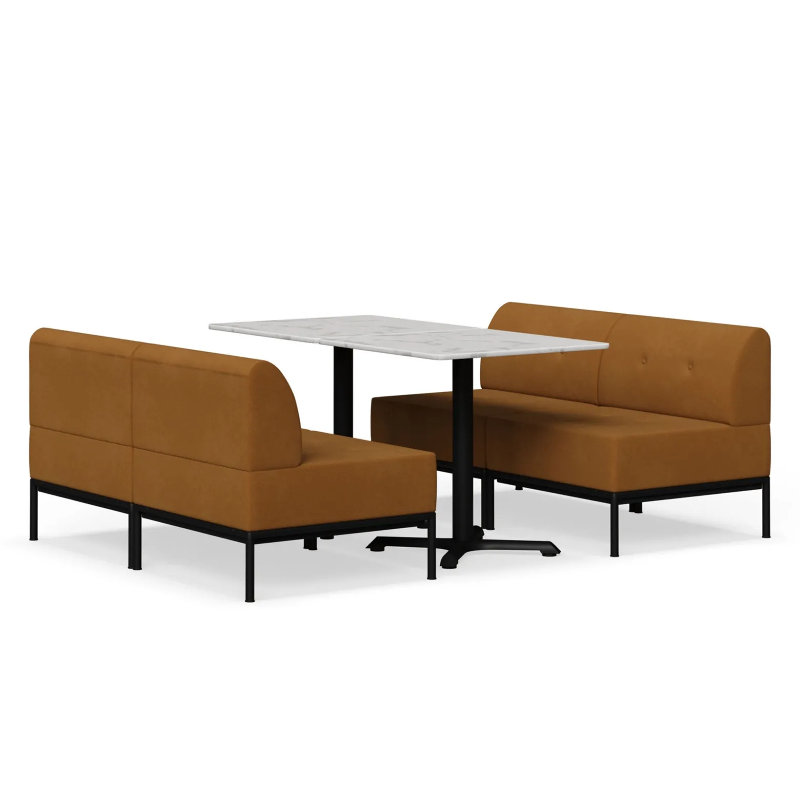 Drop In Lounge 4 Person Collaboration Booth without Panels