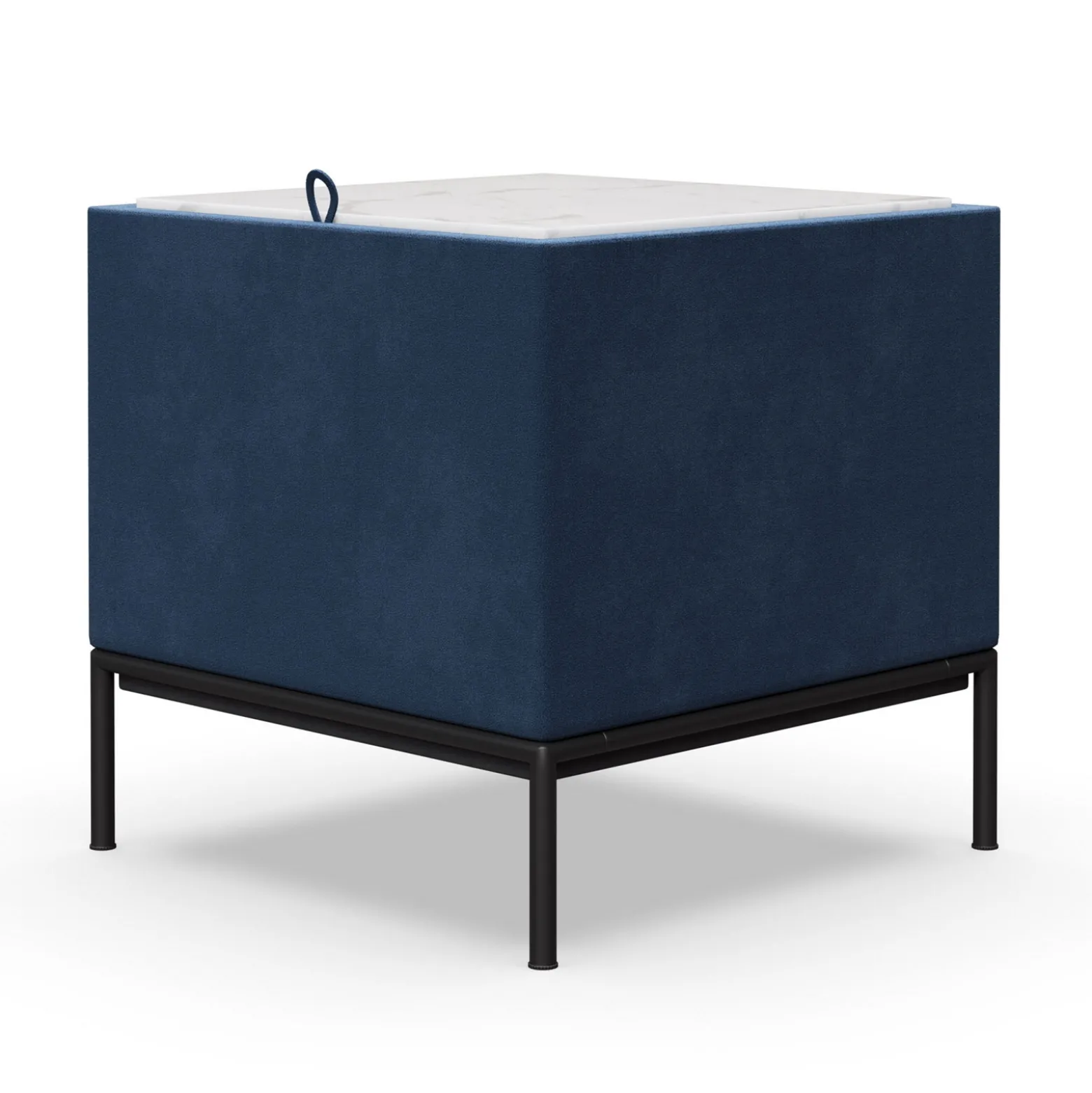 Drop In Lounge 30" Square Upholstered End Table/Stool with Storage