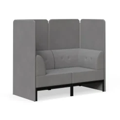 Drop In Lounge Double Privacy Booth with Arms