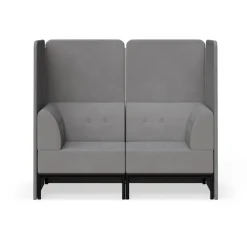 Drop In Lounge Double Privacy Booth with Arms