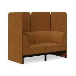 Drop In Lounge Double Privacy Booth with Arms