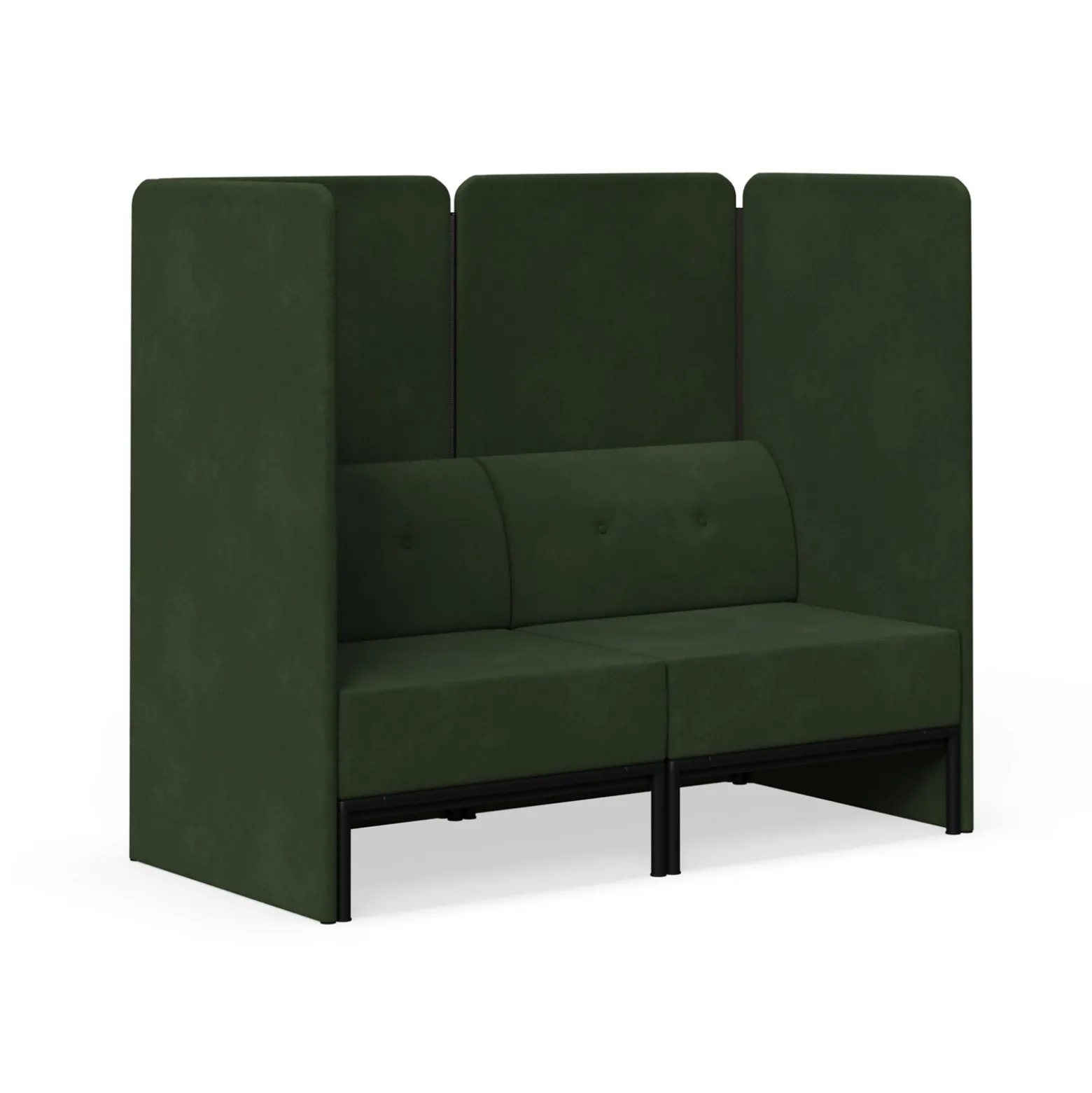 Drop In Lounge Double Privacy Booth without Arms