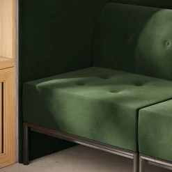 Drop In Lounge Double Privacy Booth without Arms