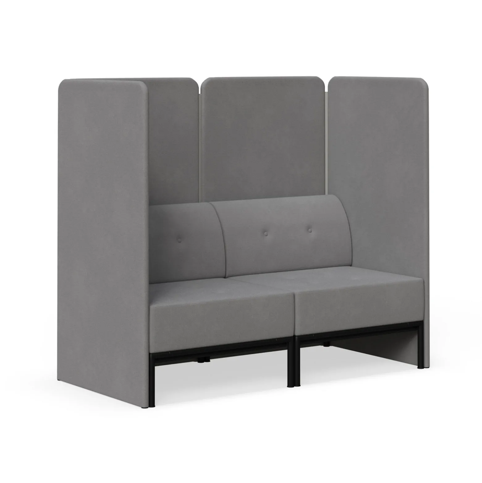 Drop In Lounge Double Privacy Booth without Arms