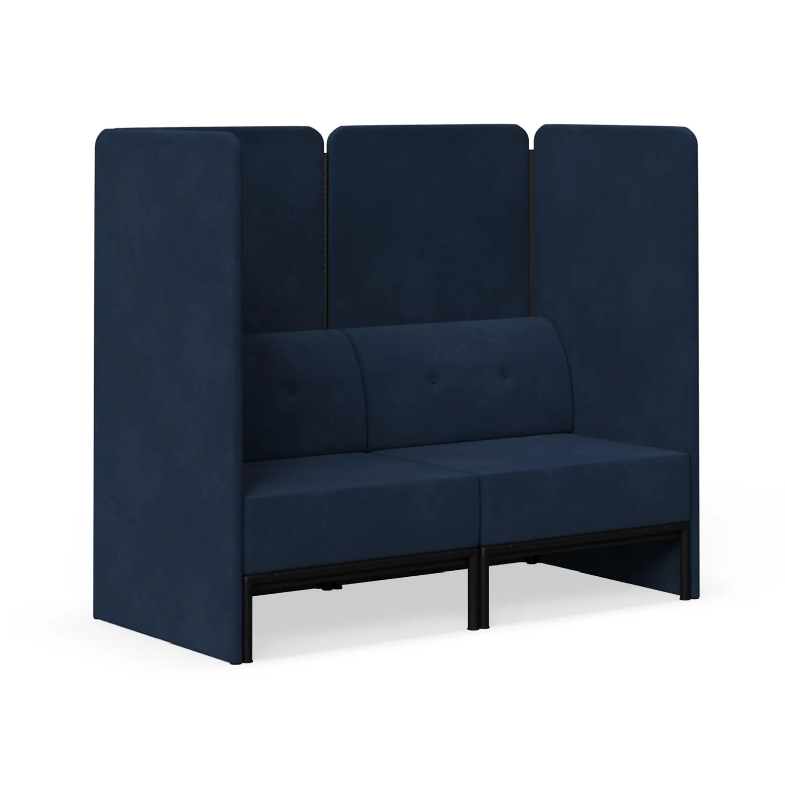 Drop In Lounge Double Privacy Booth without Arms