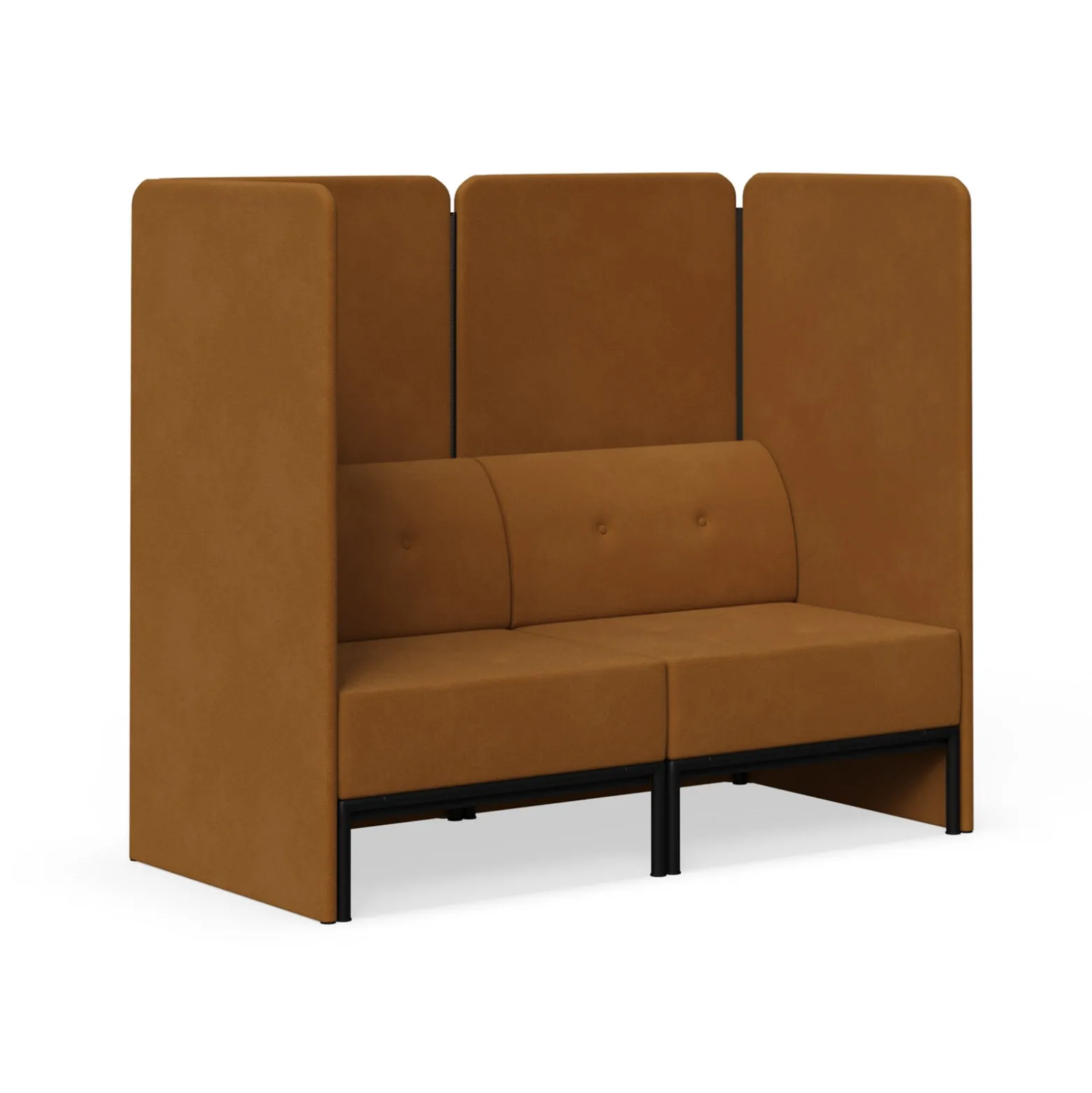 Drop In Lounge Double Privacy Booth without Arms