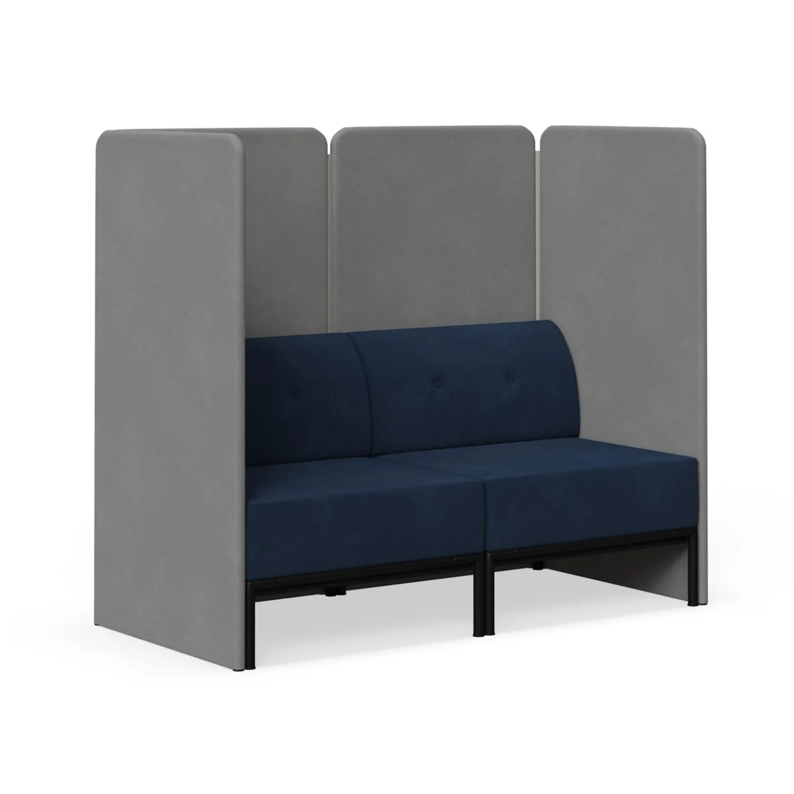 Drop In Lounge Double Privacy Booth without Arms