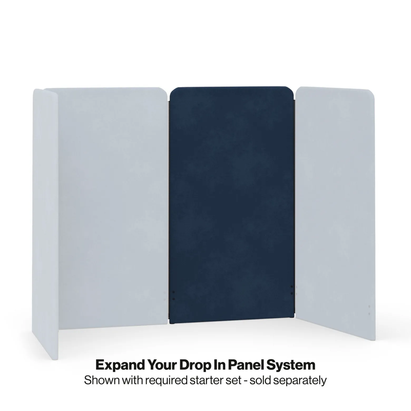 Drop In Lounge 53"H x 30" W Upholstered Add-On Panel