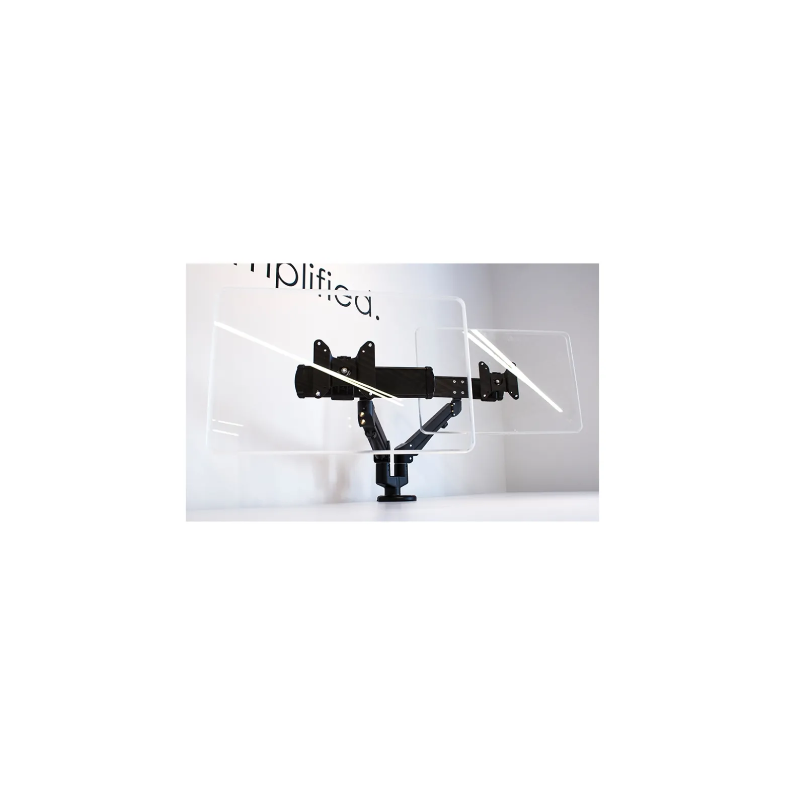 Dual VESA Monitor Arms
