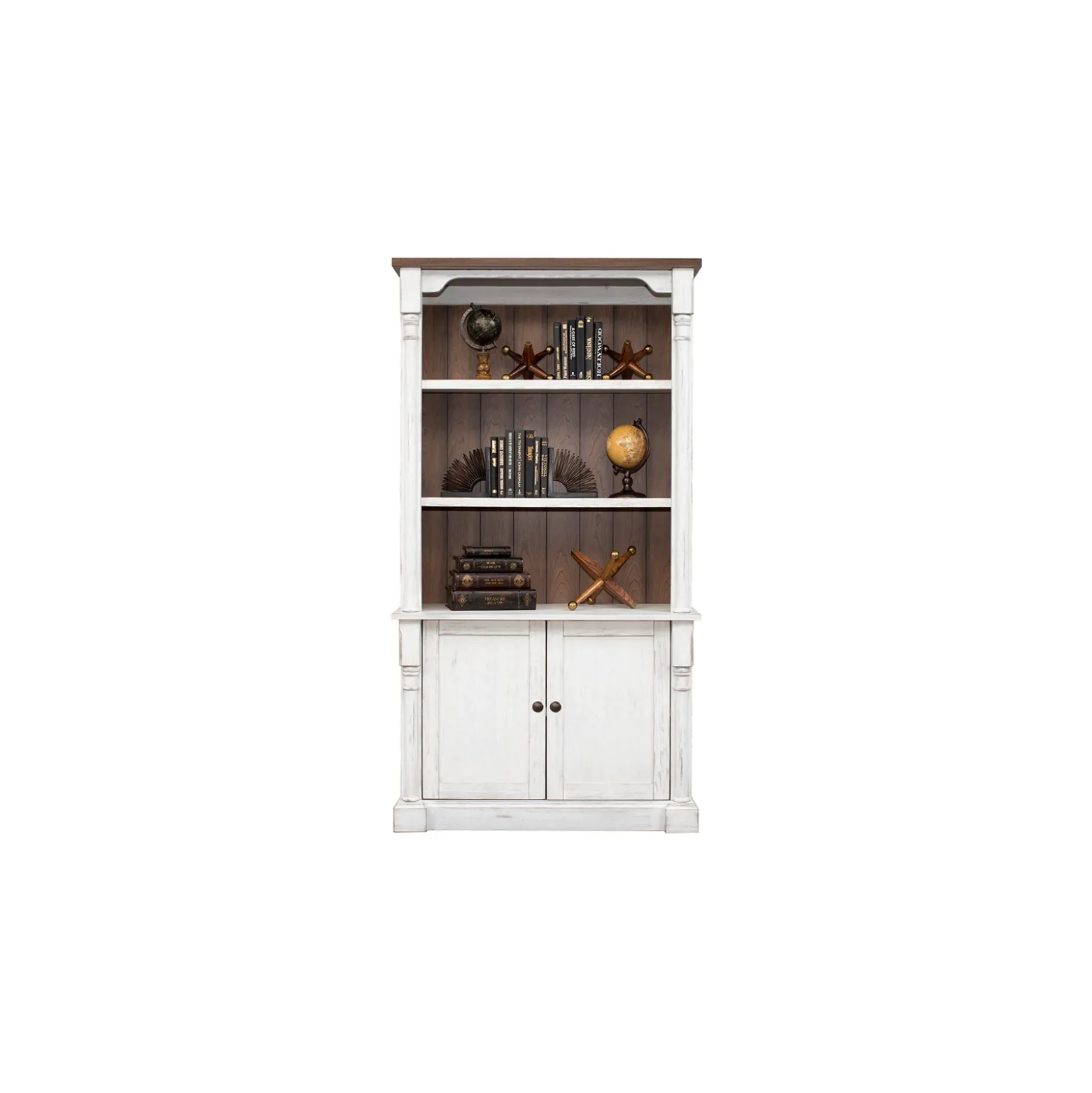 Durham Bookcase with Lower Doors -78"H