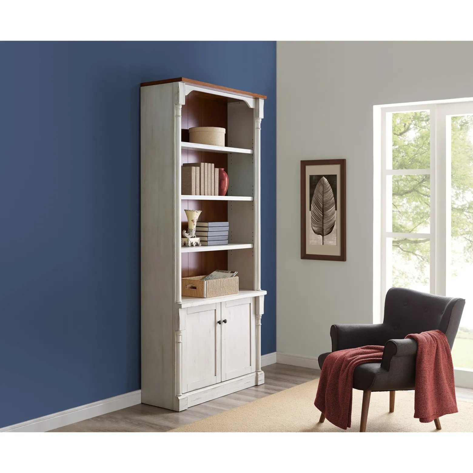 Durham Bookcase with Lower Doors-94"H