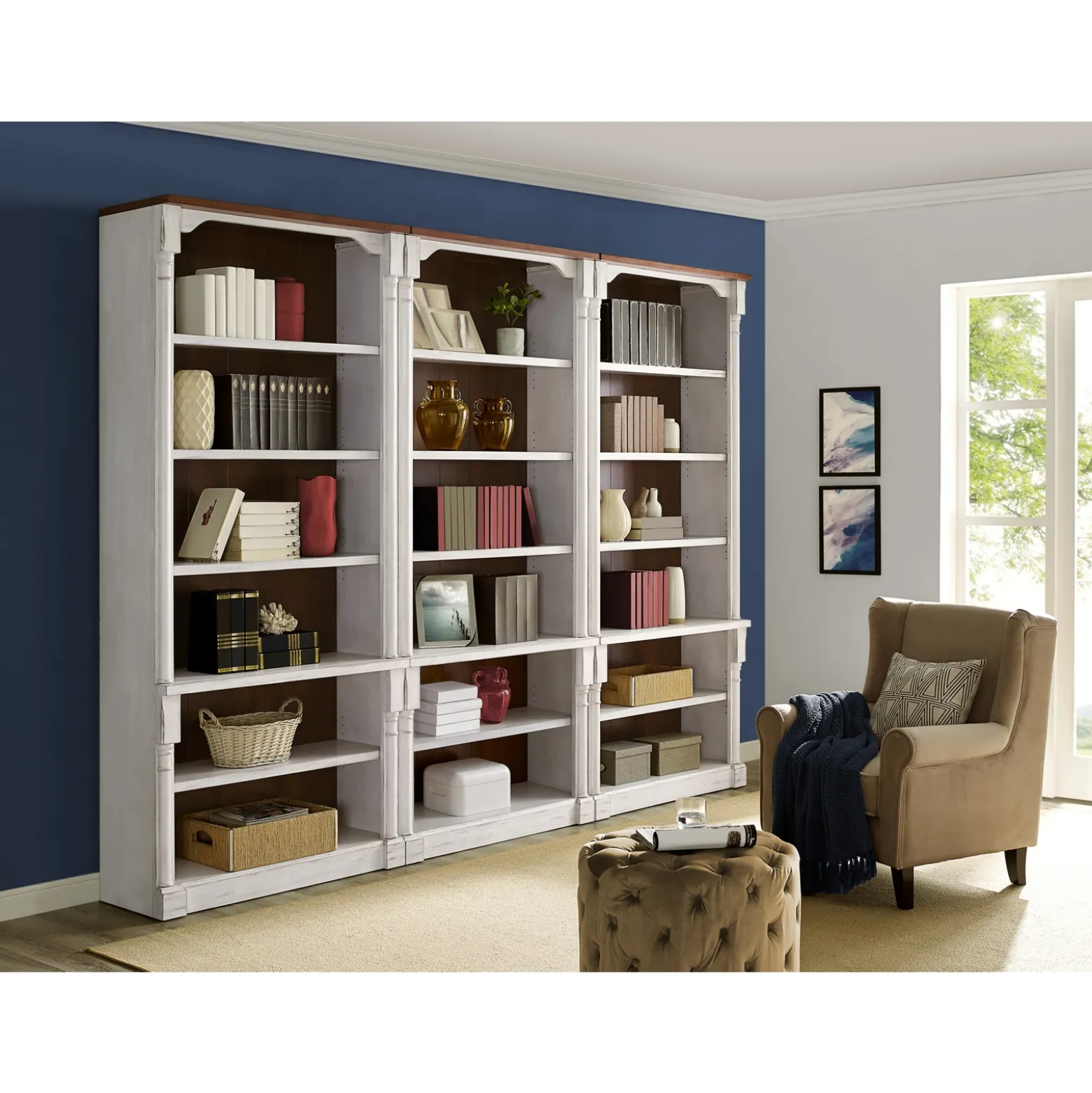 Durham Open Door Bookcase -94"H