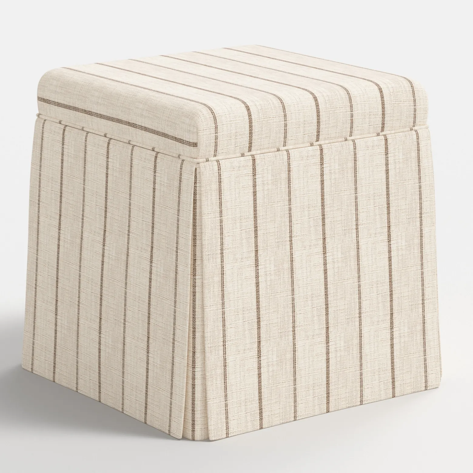 Dyer Skirted Storage Ottoman