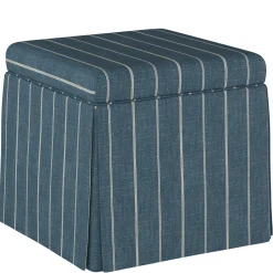Dyer Skirted Storage Ottoman