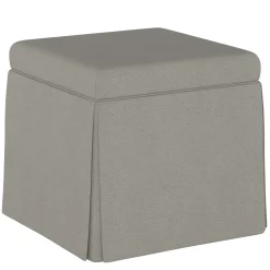 Dyer Skirted Storage Ottoman