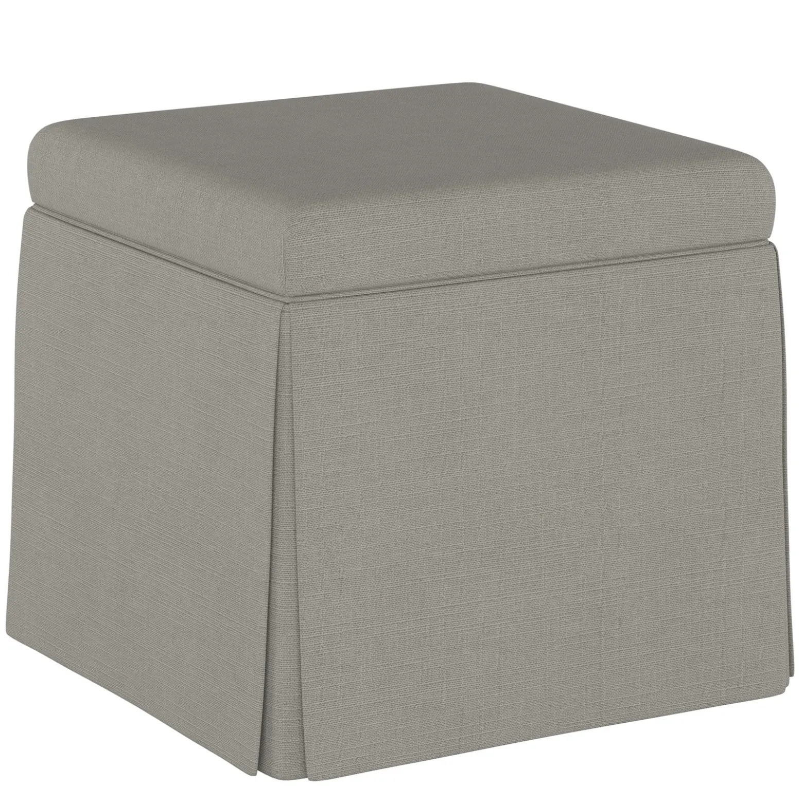 Dyer Skirted Storage Ottoman