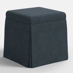 Dyer Skirted Storage Ottoman