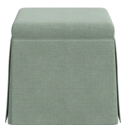 Dyer Skirted Storage Ottoman