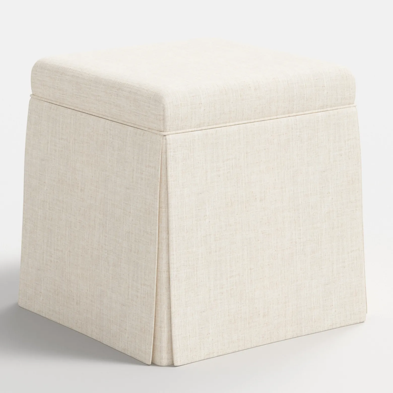 Dyer Skirted Storage Ottoman
