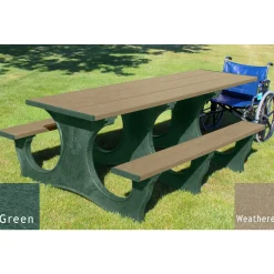 Easy Access ADA Accessible Recycled Plastic Picnic Table