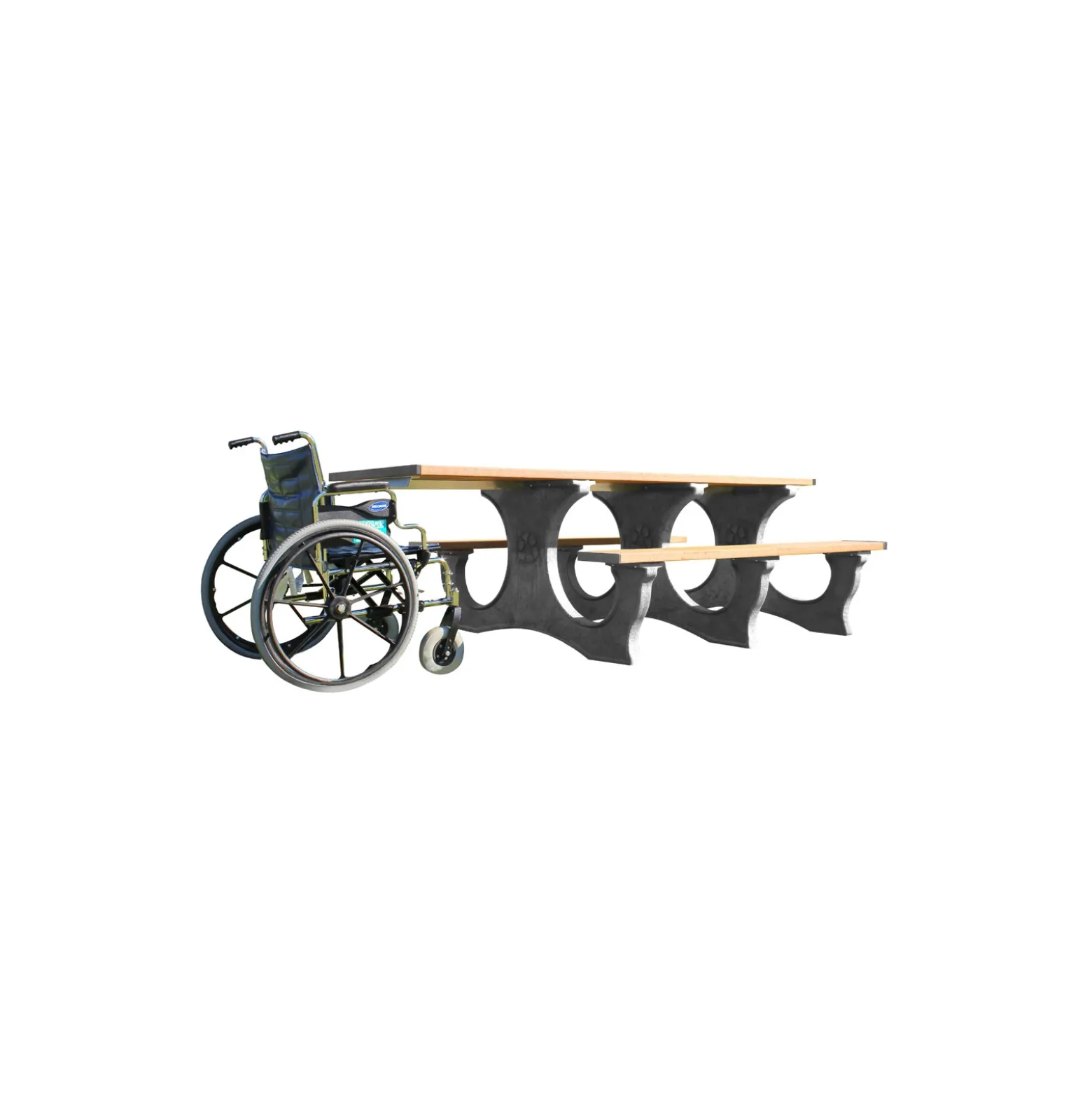 Easy Access ADA Accessible Recycled Plastic Picnic Table