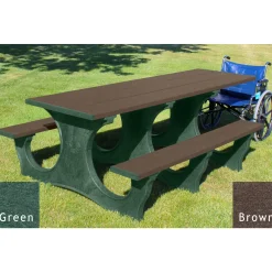 Easy Access ADA Accessible Recycled Plastic Picnic Table