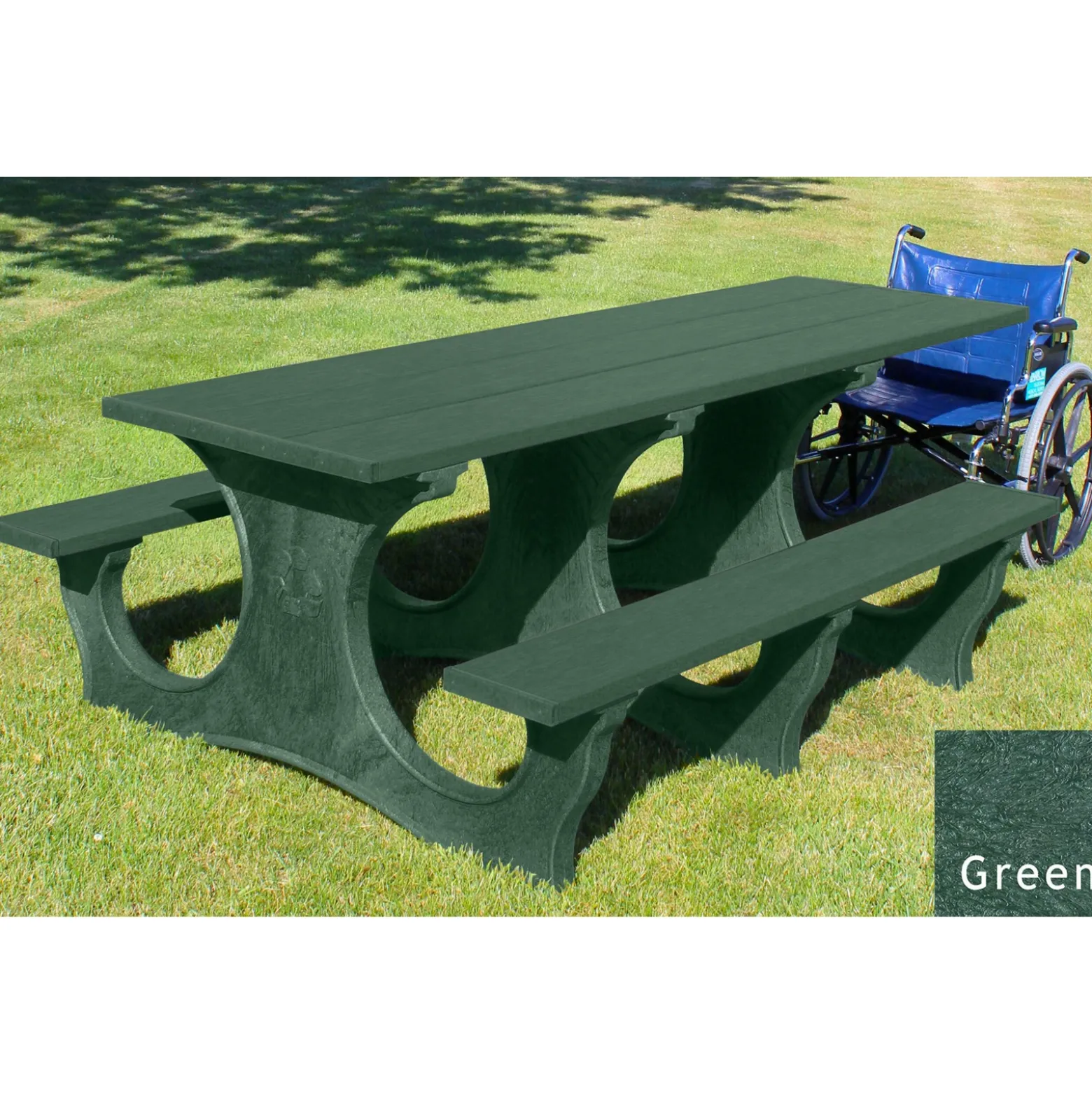 Easy Access ADA Accessible Recycled Plastic Picnic Table