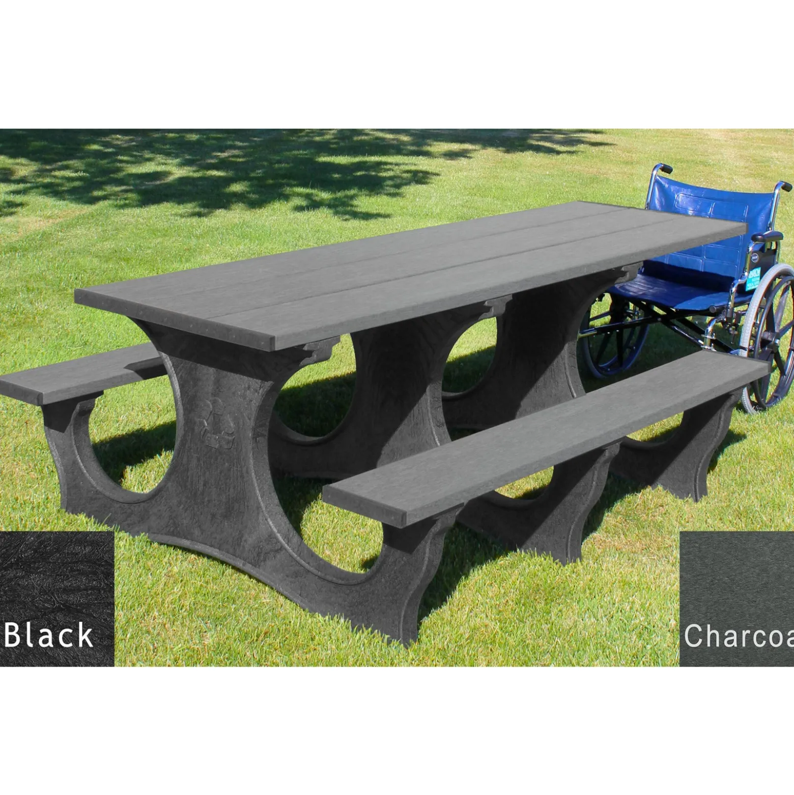 Easy Access ADA Accessible Recycled Plastic Picnic Table