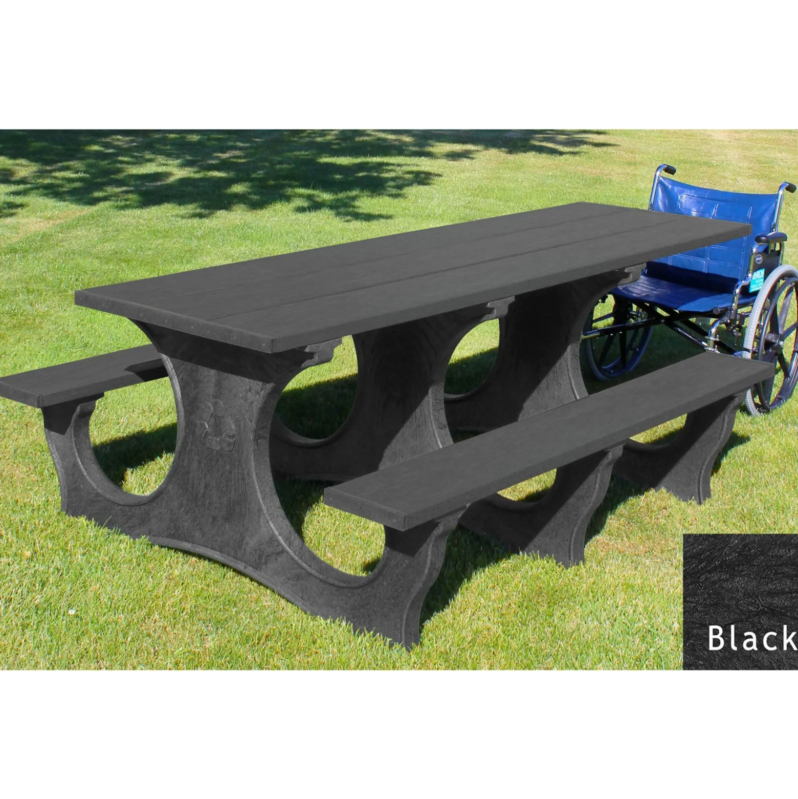 Easy Access ADA Accessible Recycled Plastic Picnic Table