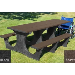 Easy Access ADA Accessible Recycled Plastic Picnic Table