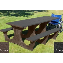 Easy Access ADA Accessible Recycled Plastic Picnic Table