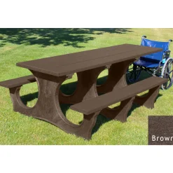 Easy Access ADA Accessible Recycled Plastic Picnic Table