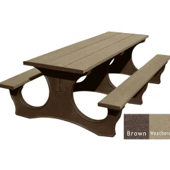 Easy Access Recycled Plastic Picnic Table 8'
