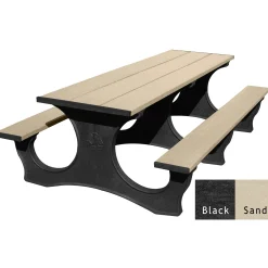 Easy Access Recycled Plastic Picnic Table 8'