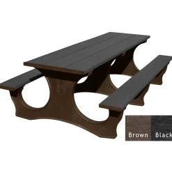 Easy Access Recycled Plastic Picnic Table 8'