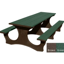 Easy Access Recycled Plastic Picnic Table 8'