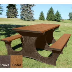 Easy Access Recycled Plastic Picnic Table 6'