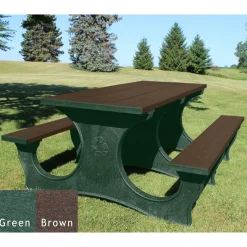 Easy Access Recycled Plastic Picnic Table 6'