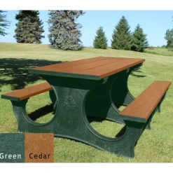 Easy Access Recycled Plastic Picnic Table 6'