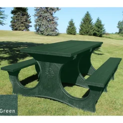 Easy Access Recycled Plastic Picnic Table 6'