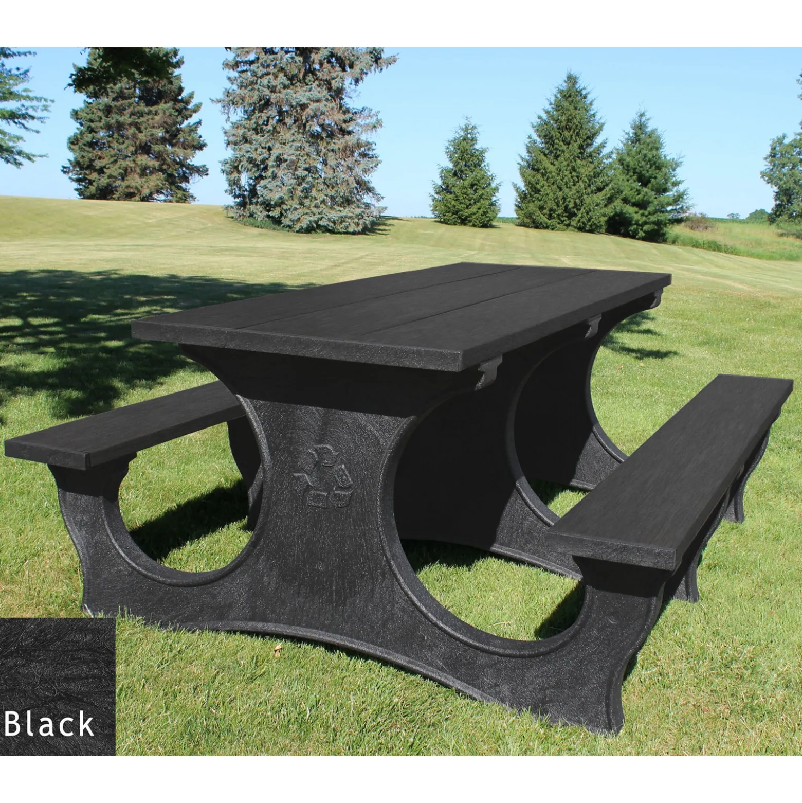 Easy Access Recycled Plastic Picnic Table 6'